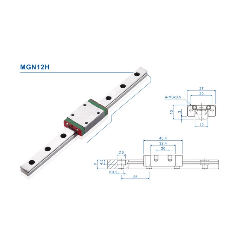 Rail de guidage linéaire MGN12 - Linear Rail Mgn12H Set avis et prix